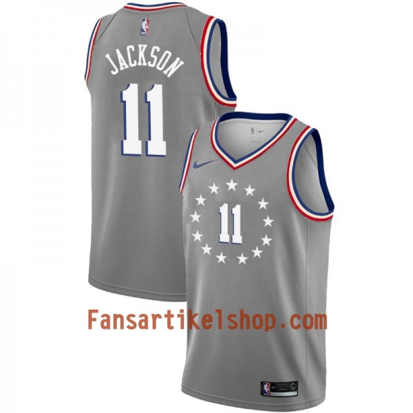 Philadelphia 76ers Trikot Demetrius Jackson 11 2018-19 Nike City Edition Grau Swingman - Herren Philadelphia 76ers Trikot Demetrius Jackson 11 2018-19 Nike City Edition Grau Swingman - Herren